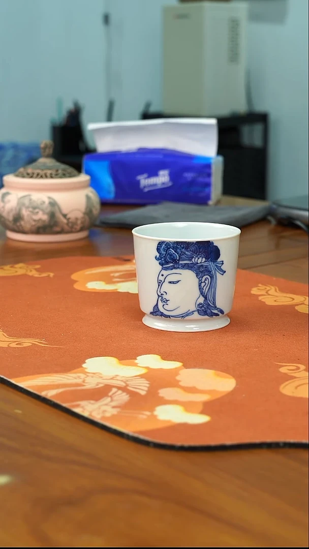 袁军手绘陶瓷主人杯