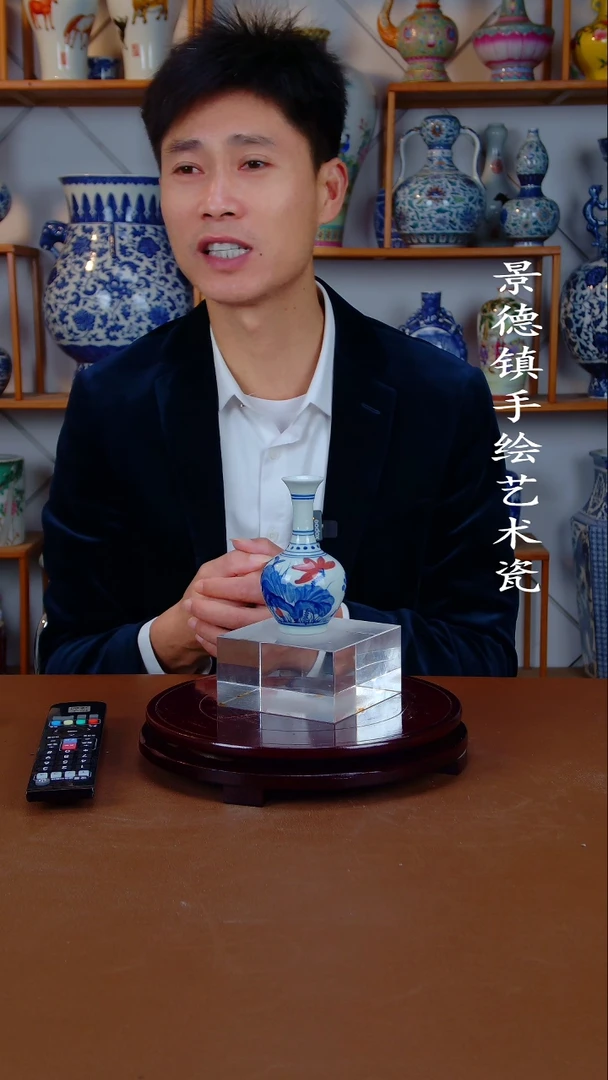 瓶景德镇手工手绘陶瓷摆件6