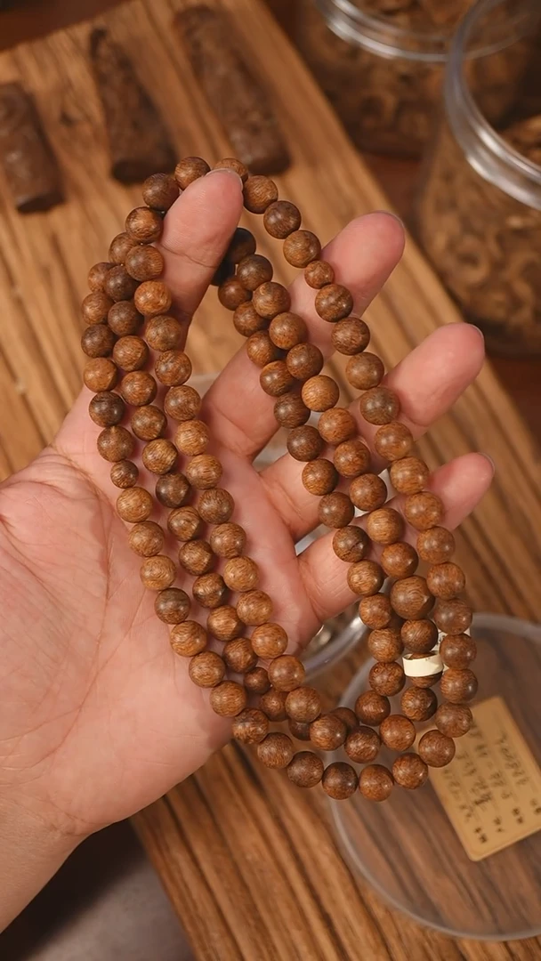 沉香手串芽庄红土0.88-34.8克xx1212