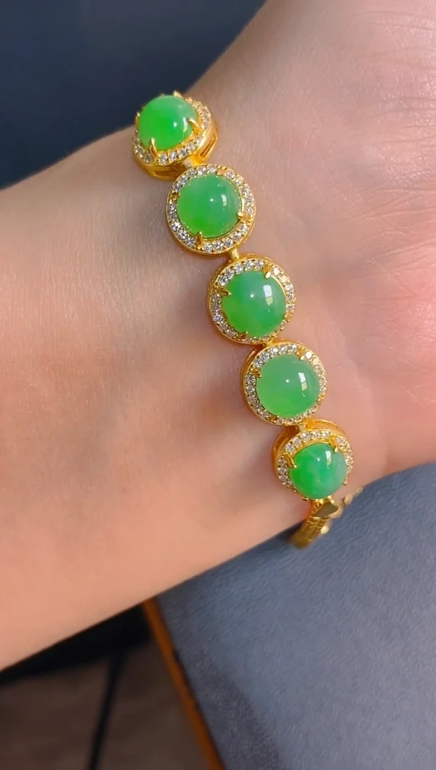 【闪购商品】翡翠耳饰银S925镶嵌天然A货翡翠1