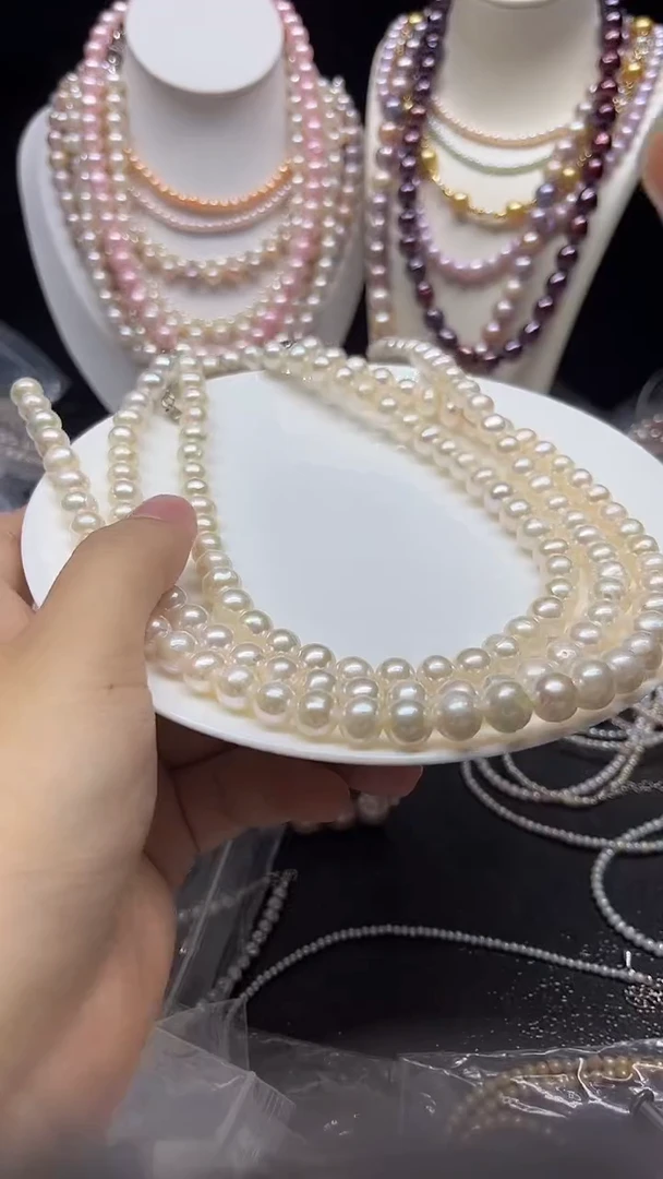 淡水珍珠未镶嵌颈饰多人