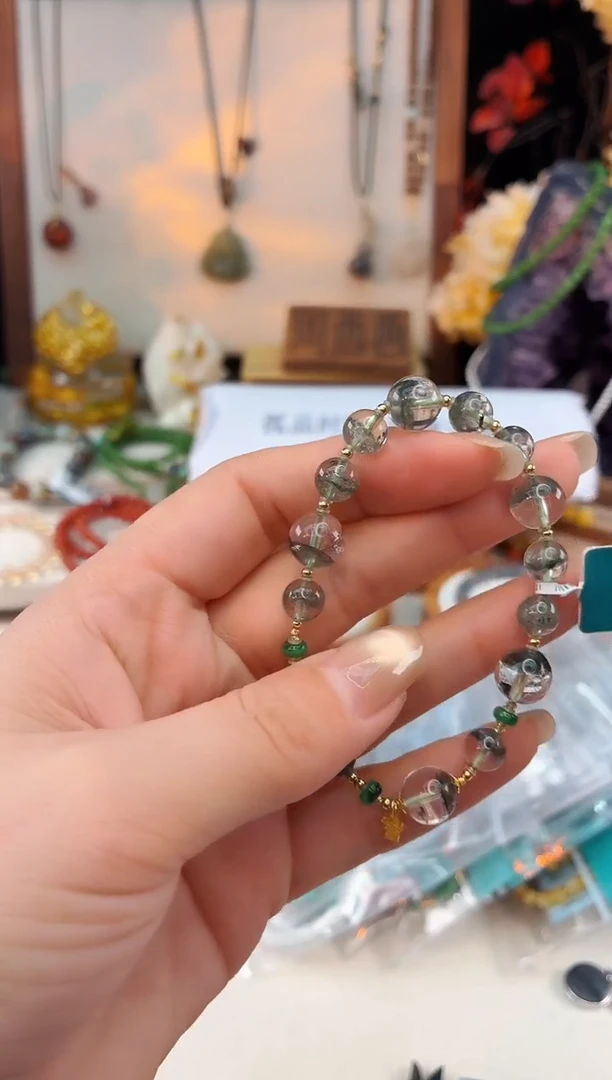 18K金镶嵌手链水晶@@I921B016868