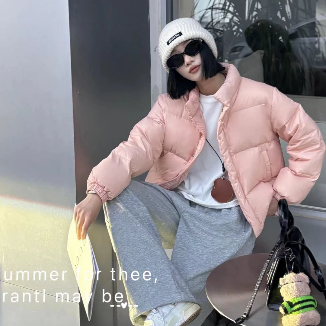 WW网红羽绒服女短款时尚宽松加厚保暖百搭小个子学生气质休闲外套