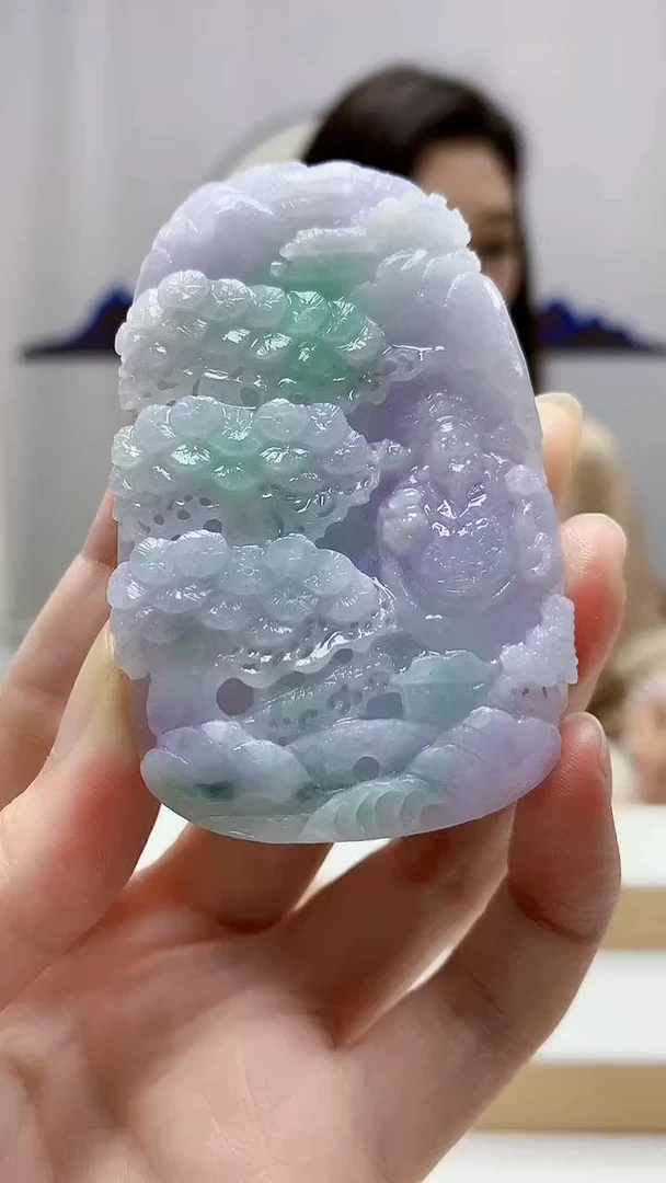 未镶嵌定制翡翠4829zm-毛货挂件财神94