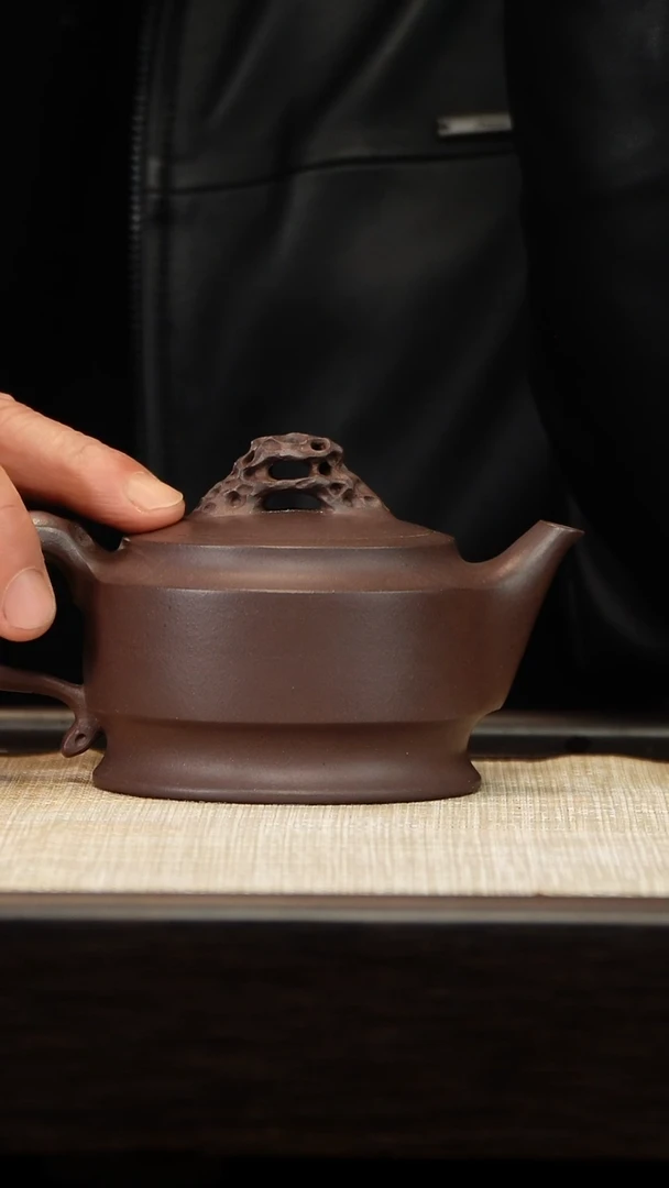 茶壶紫砂四底磐石
