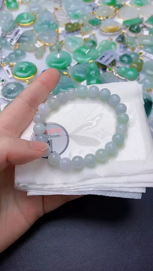 颈饰未镶嵌翡翠 天然缅甸A货百元以上9元证书费自理