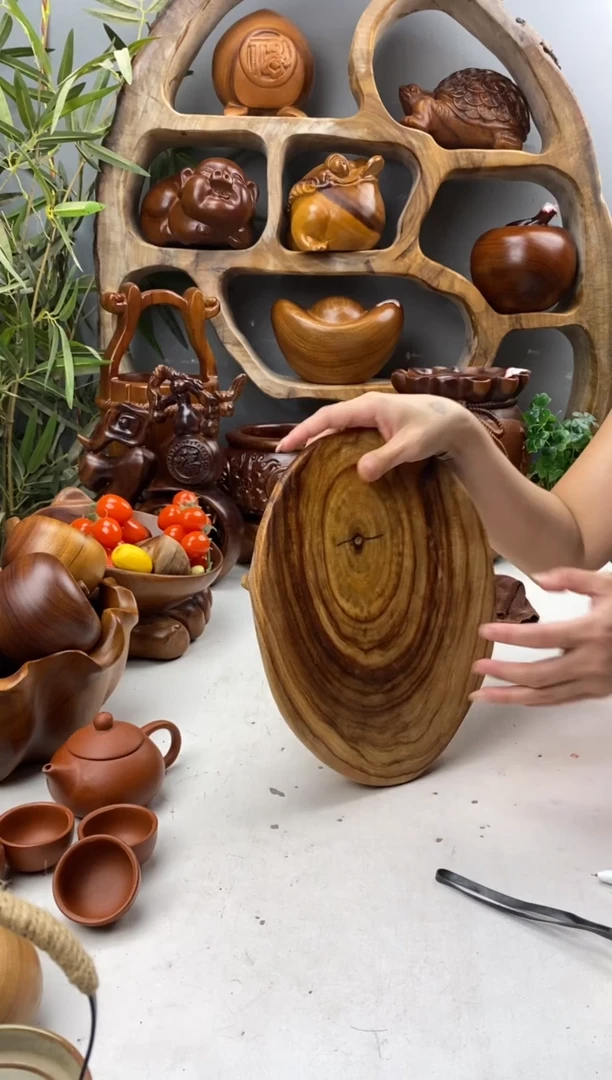 香樟木A31三足随型墩墩/尺寸