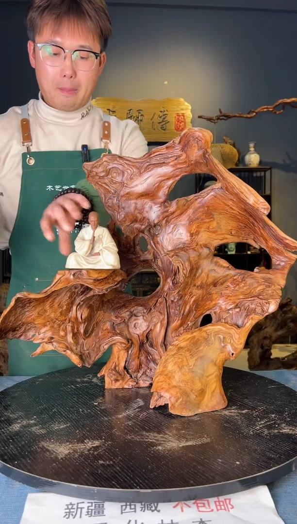 【闪购商品】木卢师傅根艺作品(不包含人物摆件）