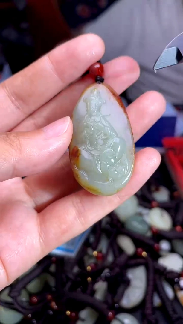 和田玉未镶嵌挂件1