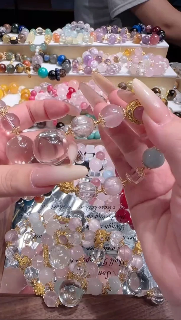 未镶嵌手串水晶多样性发一