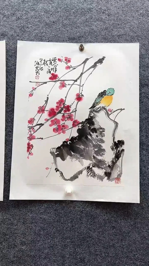 国画赵海英/国画/花鸟。