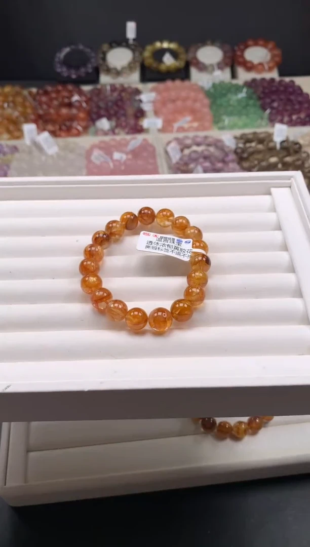 【闪购商品】水晶手链未镶嵌黄胶花10,A12