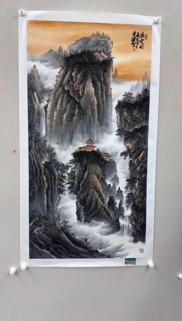 国画王东圃-国画山水8平尺