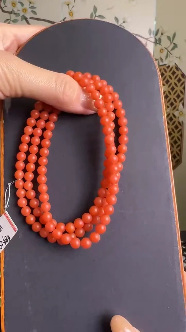 未镶嵌手串南红玛瑙5-6mm126粒