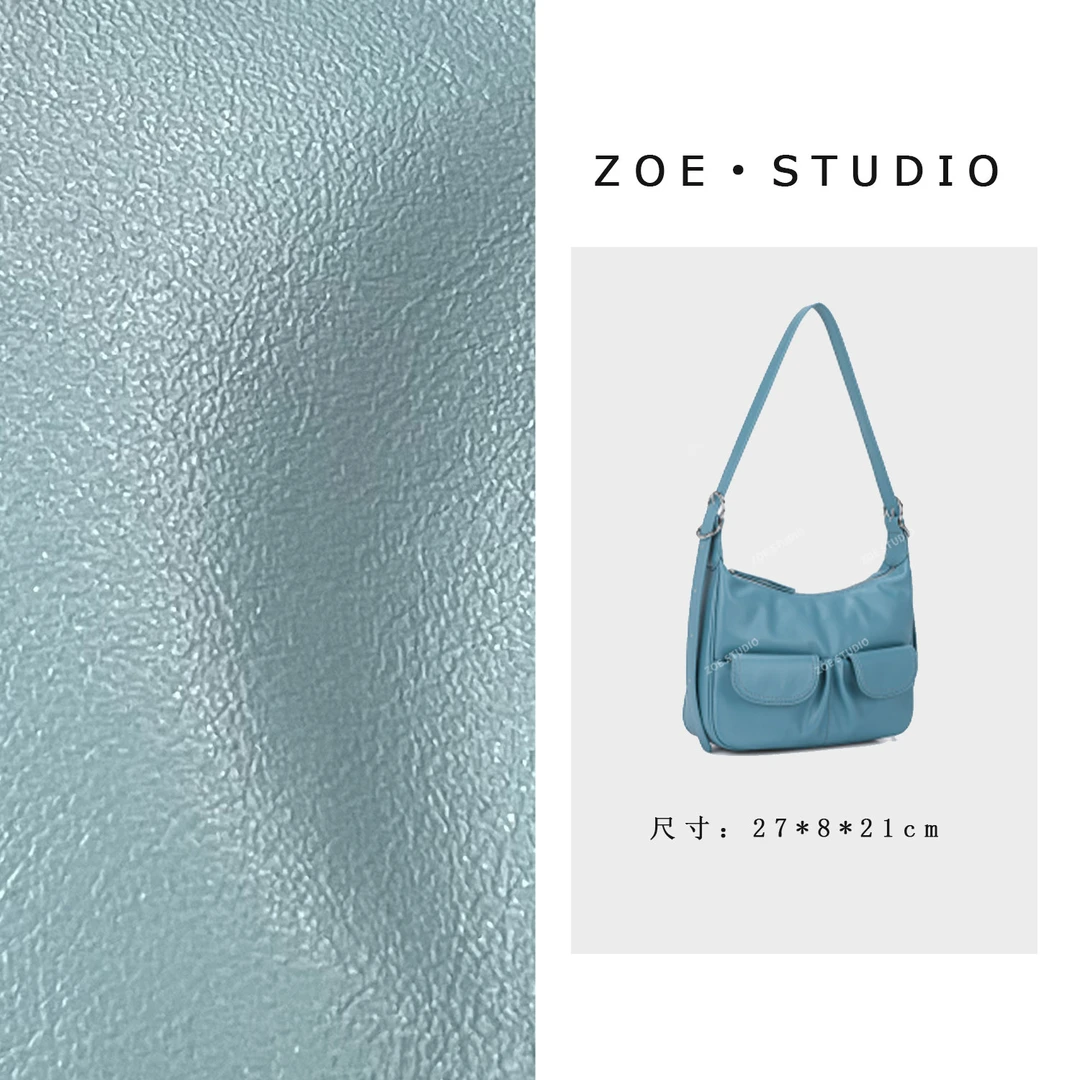【佐伊甄选】QYX-81473-鸢尾蓝女士时尚气质小众肩包轻奢斜挎包