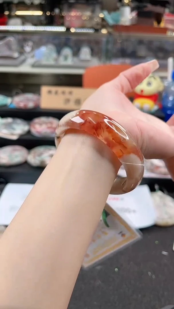 未镶嵌手镯石英质玉尘*丷圈口（赠品镯心）