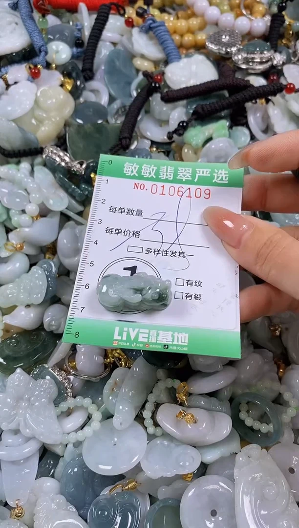 【闪购商品】翡翠颈饰未镶嵌闪购0106109多样性发其一