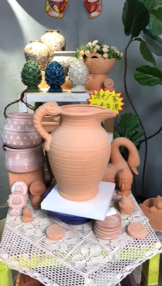 【优惠】红陶花盆 1个装 红陶色 蛇头壶