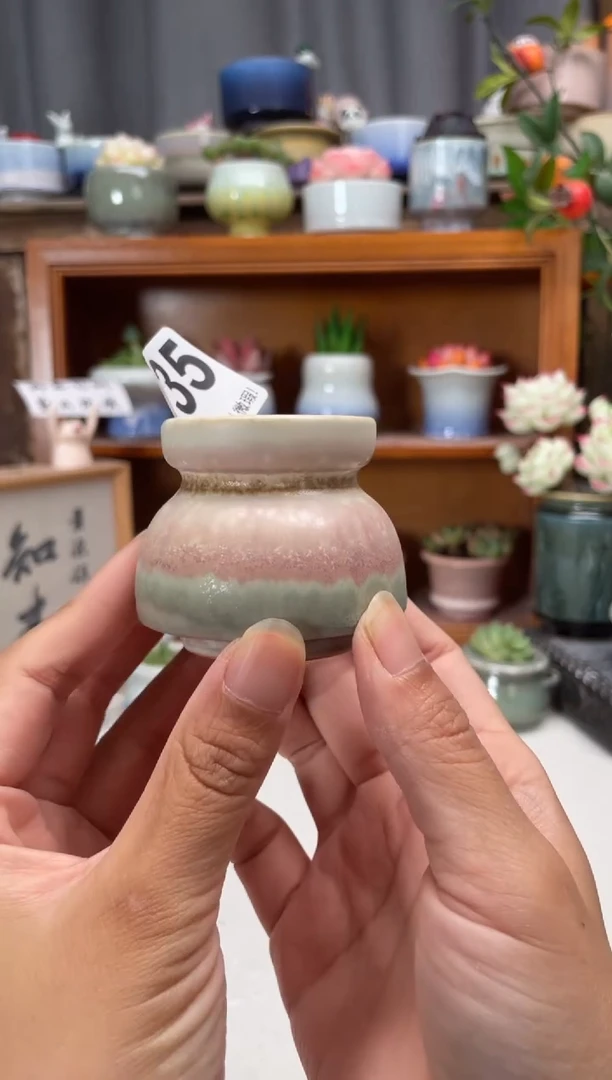 瓷片135知木小芳花盆编号
