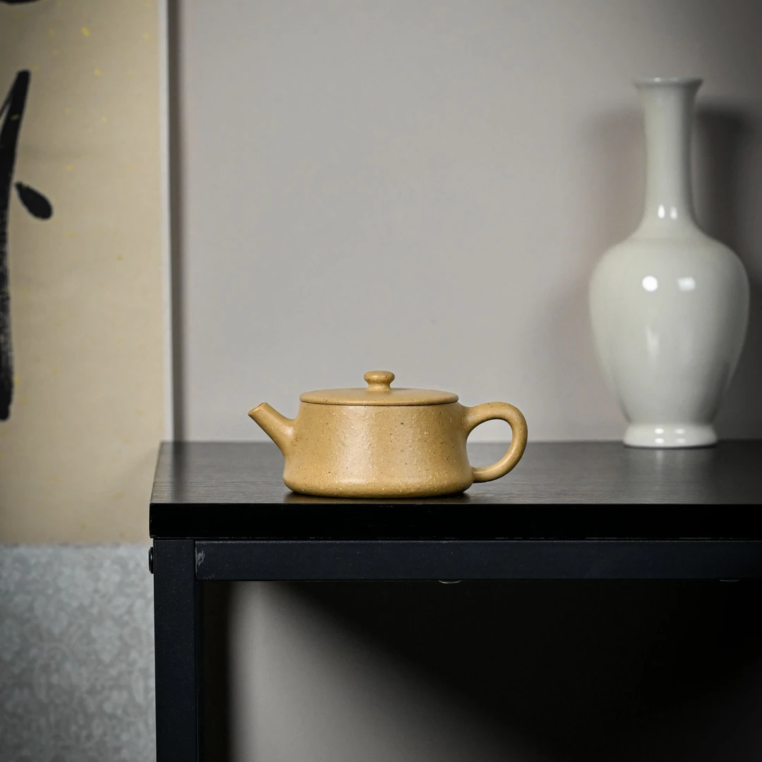 藏品【梨皮本绿·云柱3.0】本绿超精工手制云柱壶155cc