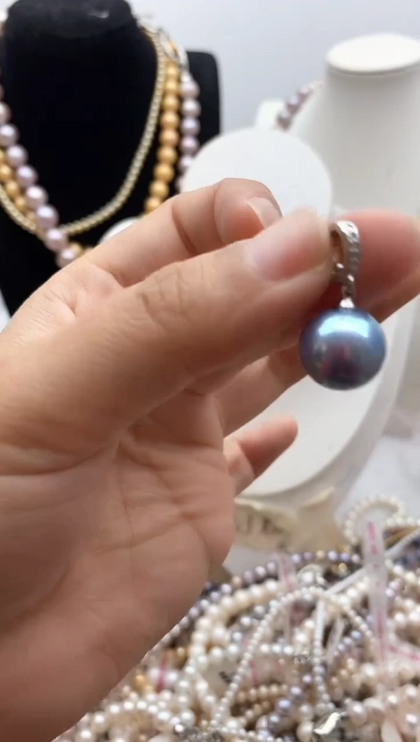 颈饰钛钢淡水珍珠72