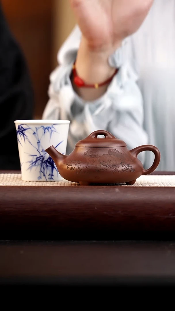 茶壶紫砂老紫泥任瓢