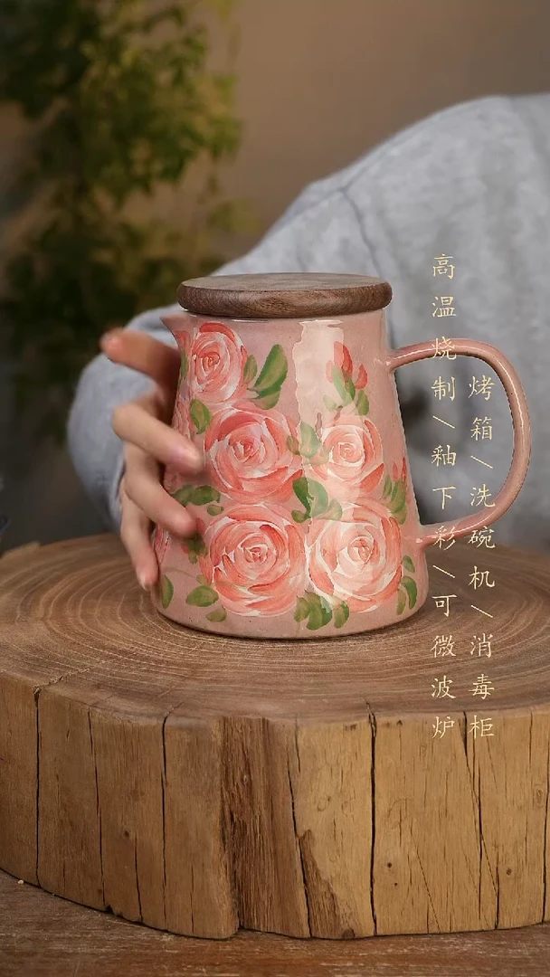 碗瓷景德镇手工手绘高温瓷釉下彩