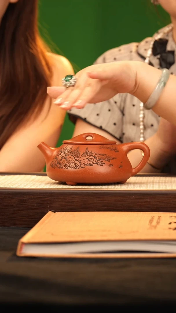 茶壶紫砂LN石瓢 沉香泥330cc