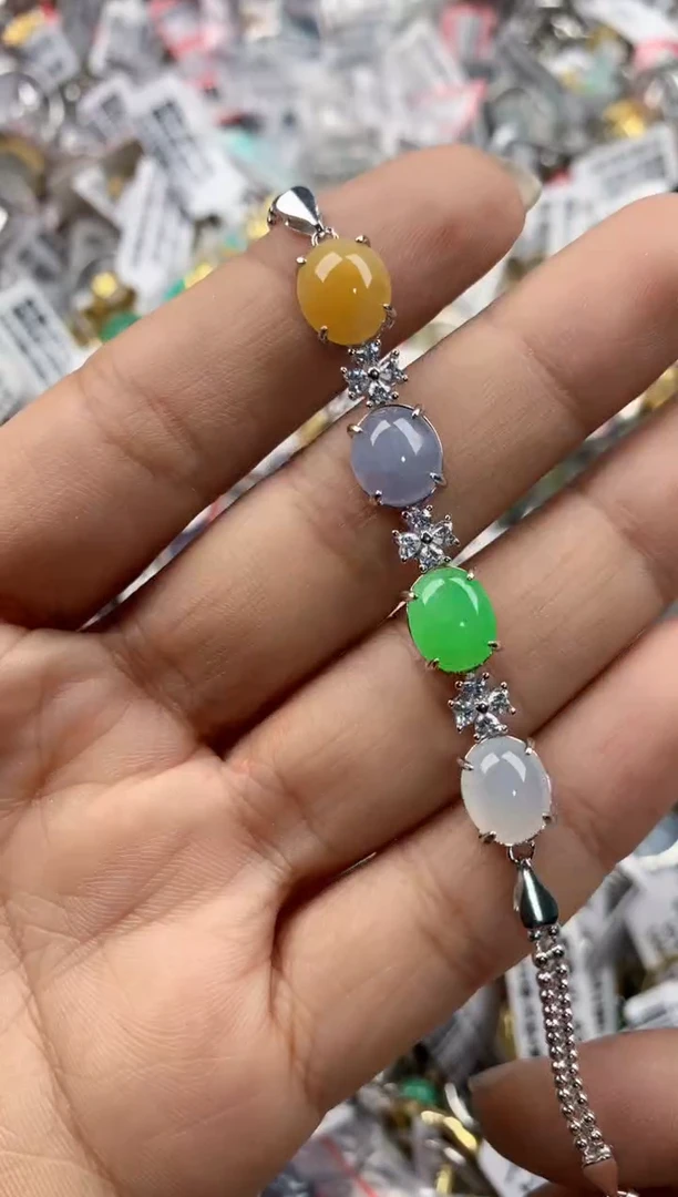 银S925镶嵌戒指翡翠101010---2