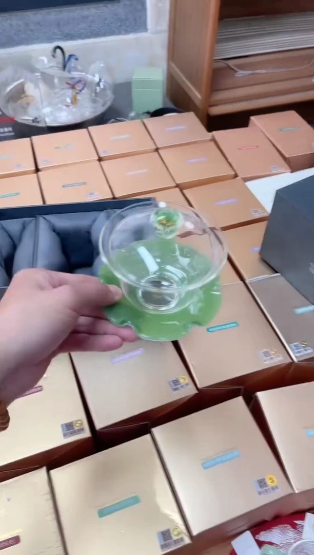 禾器幻彩/禾玉盖碗/翠玉