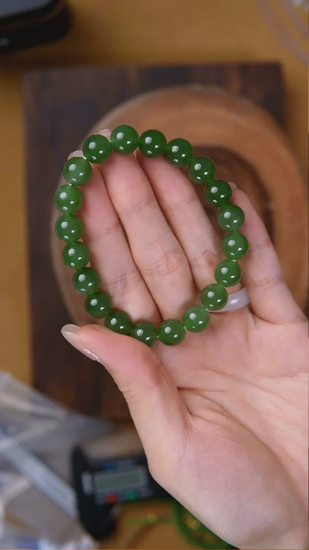 未镶嵌手链和田玉碧玉手链