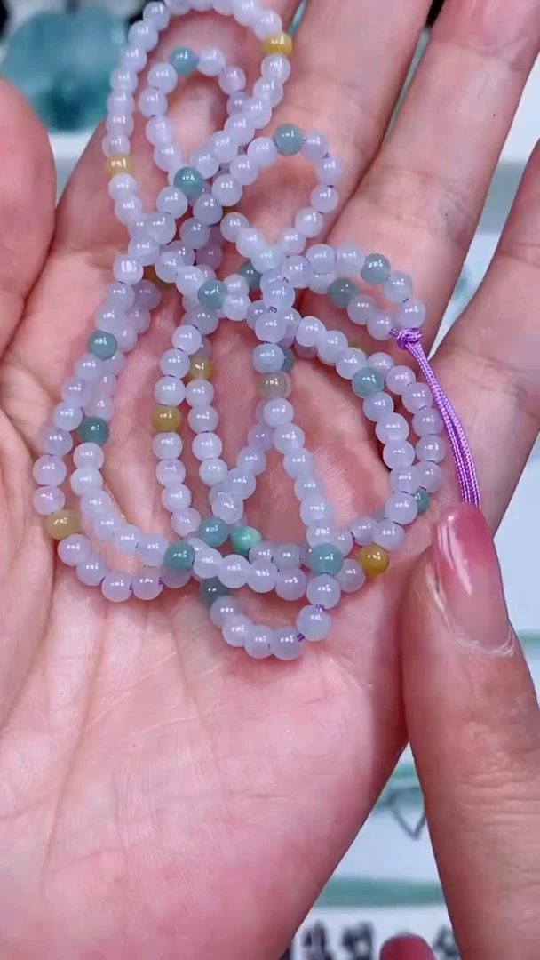 翡翠未镶嵌颈饰珠链
