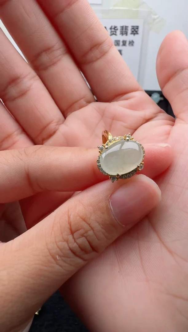 银S925镶嵌戒指翡翠19