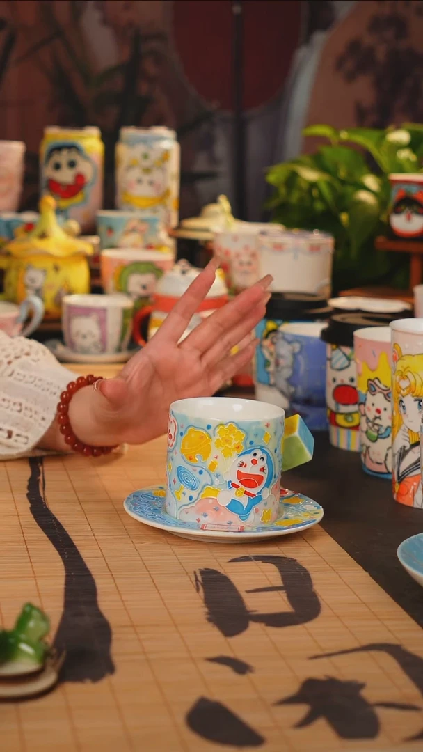 景德镇手工手绘杯