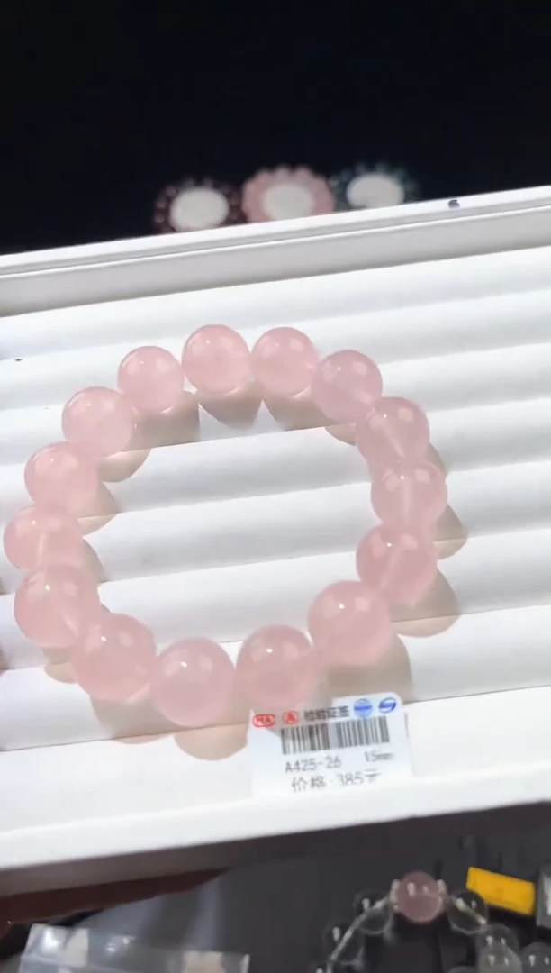 【闪购商品】水晶手链未镶嵌多样性发一粉晶