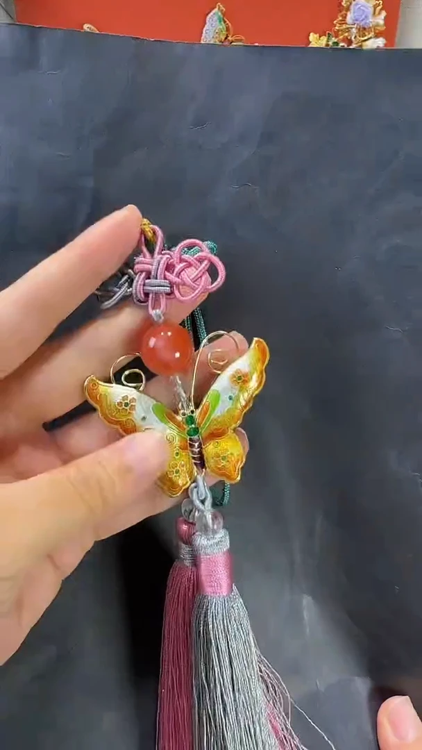 合金南红玛瑙车挂挂饰