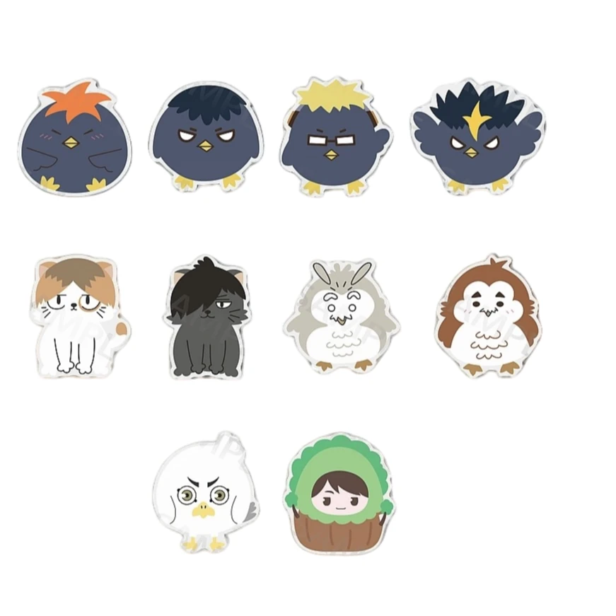 排球少年同人二创亚克力小动物块