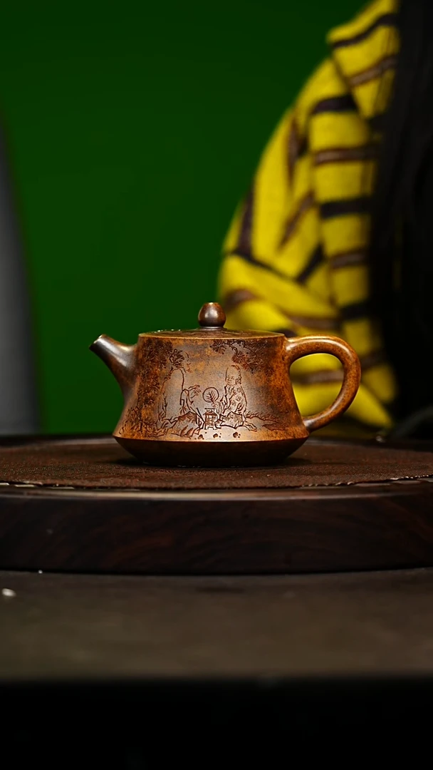 宜兴原矿高端紫砂 隧道窑柴烧240cc