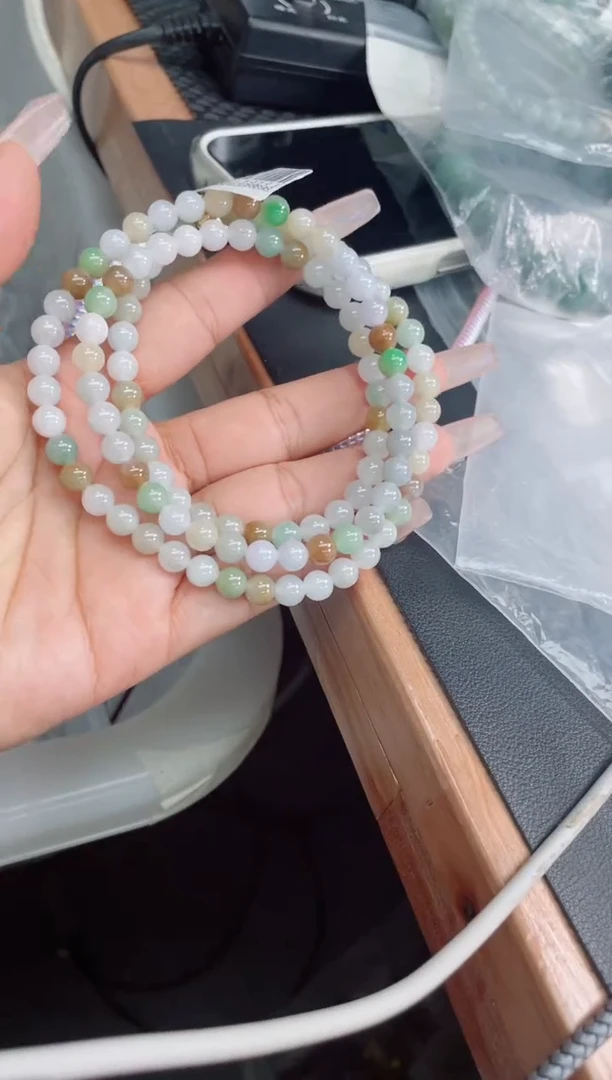 未镶嵌定制翡翠珠串