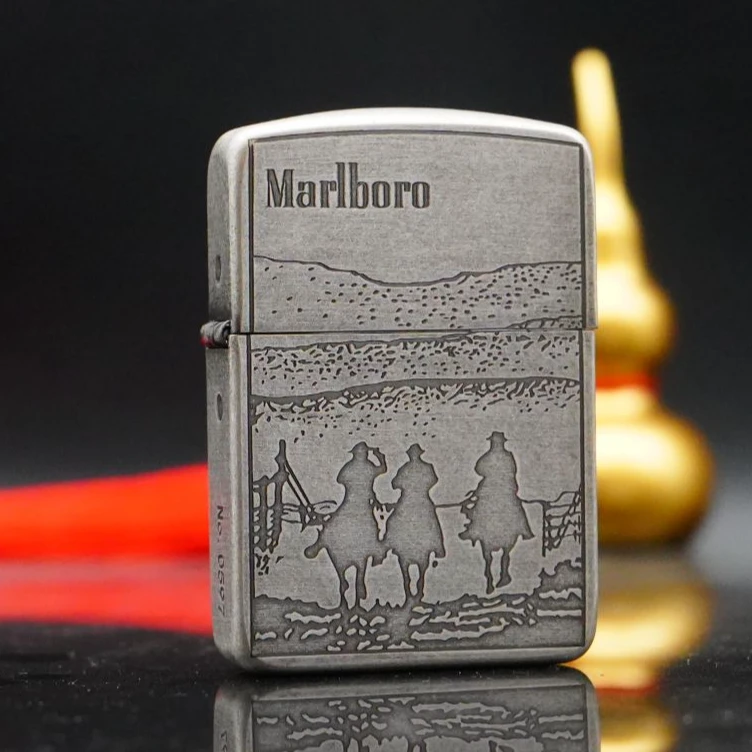 ZIPPO/之宝打火机XF 1941古银万宝路三骑士 正品男士DY9913FK