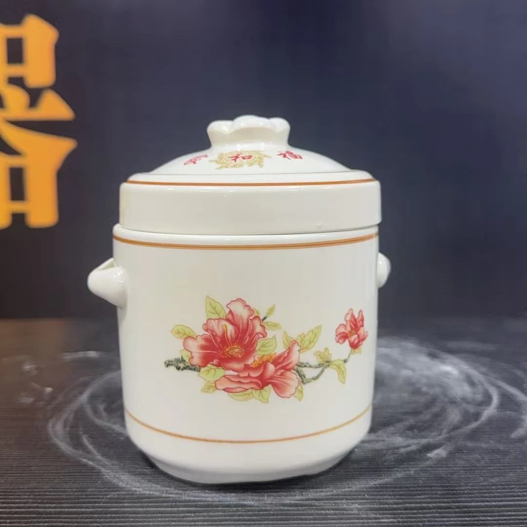 景德镇陶瓷牡丹炖盅300ML