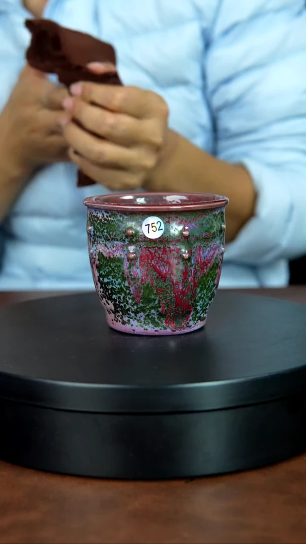 752号/禹州神垕特产】郭义兴原矿原产地钧瓷茶具