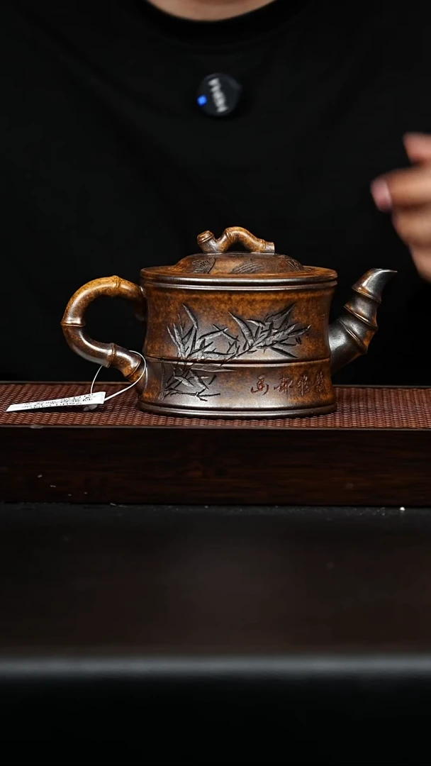 茶杯紫砂宜兴紫砂 一品竹段 龙骨金沙 王燕 h096