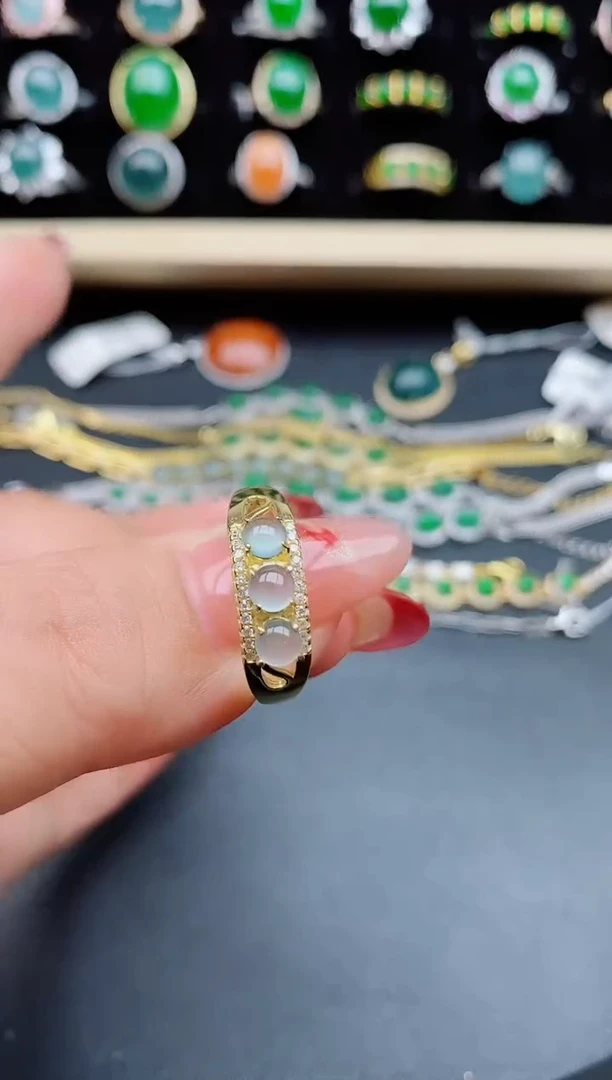 【闪购商品】翡翠戒指银S925镶嵌321321