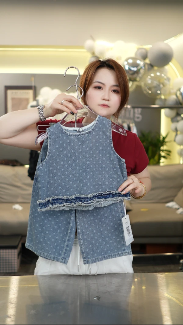 【福利样衣】女童韩版夏季休闲时尚女童套装-25119