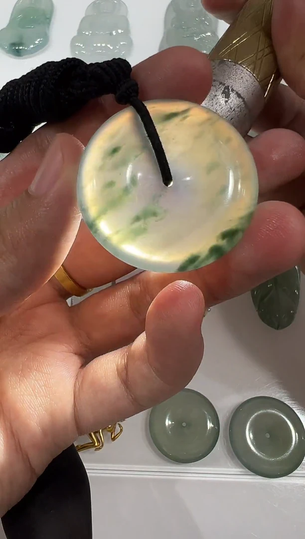 未镶嵌定制翡翠扣子