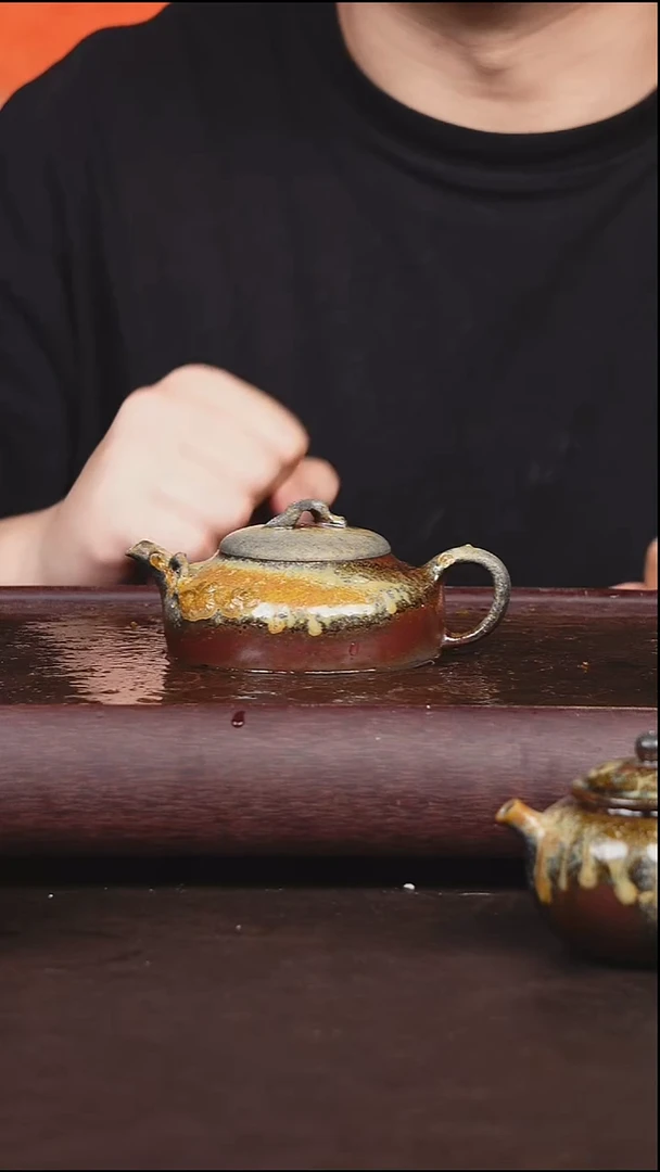 茶壶紫砂柴烧 壶
