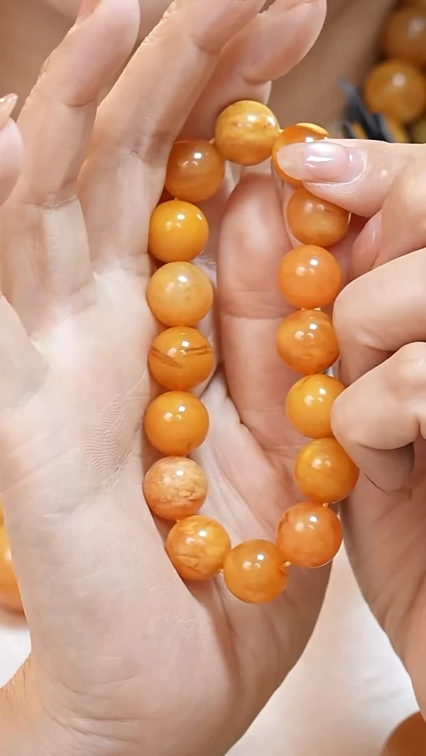 蜜蜡颈饰未镶嵌5986天然蜜蜡珠宝奇石云端妖孽妖花全部保真