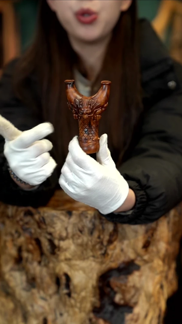 木雷击枣木弹弓 （拴好皮筋发货）