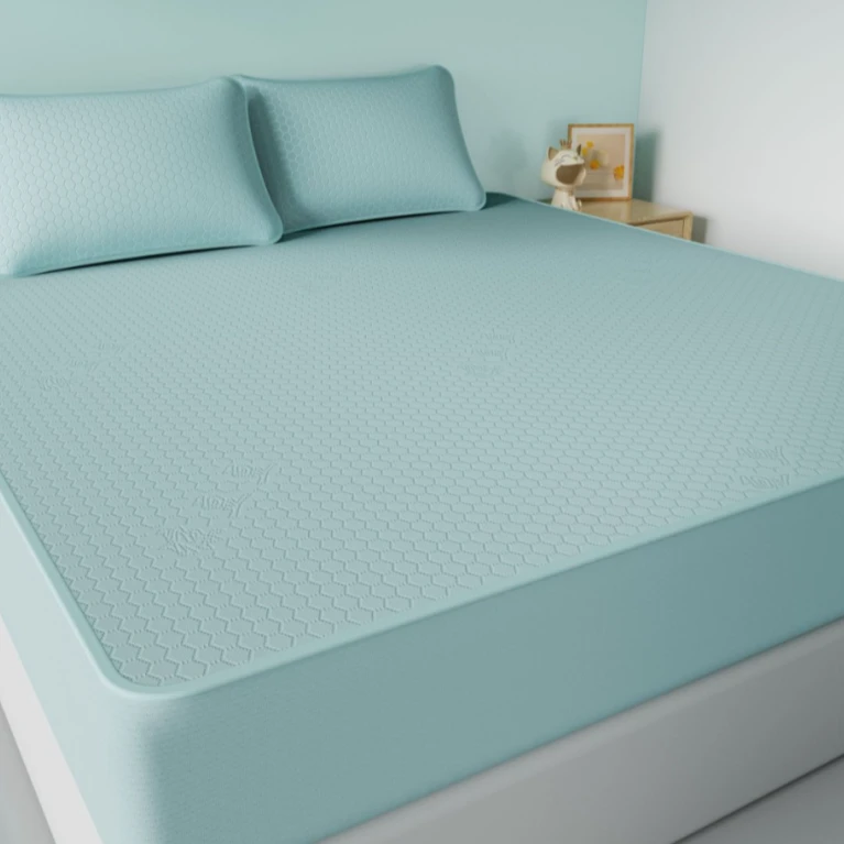 【展望家纺放漏】a类2025新款冰豆豆凉感凉席三件套